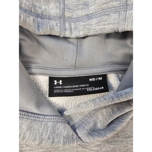 Under armour storm size medium M Womens hoodie with thumbholes active grey ^ - Picture 3 of 8